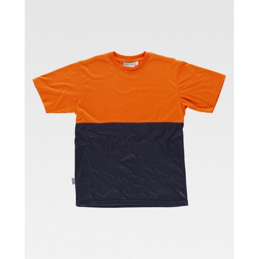 CAMISETA REF.C6020 MARINO+NARANJA A.V. T-M