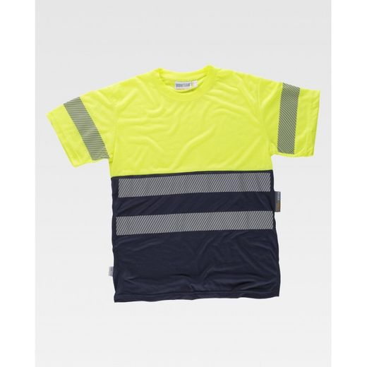 CAMISETA REF.C6040 MARINO+AMARILLO A.V. T-M