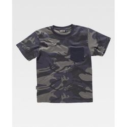 CAMISETA REF.S8520 CAMUFLAGE GRIS+NEGRO T-L