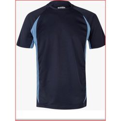 CAMISETA TECNICA BICOLOR AZUL NAVY/CELESTE T-L