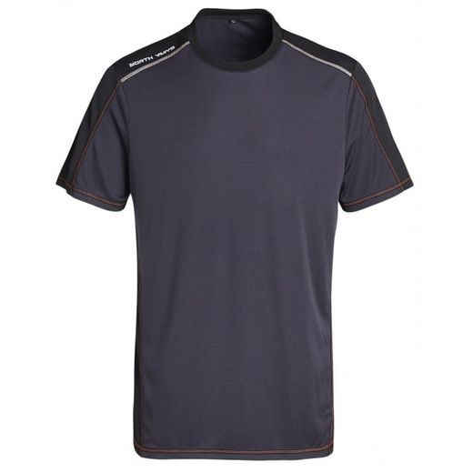 CAMISETA TECNICA HALLEY GRIS/NEGRA XL