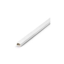 CANALETA ADHESIVA CON TAPA BISAGRA 16X10 MM GRIS METALIZADO 2407-7G
