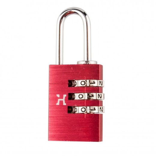 CANDADO ALUMINIO COMBINACION HANDLOCK 20MM.3N ROJO