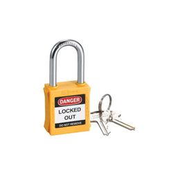CANDADO ARCO NORMAL ACERO NYLON SF40PN AMARILLO