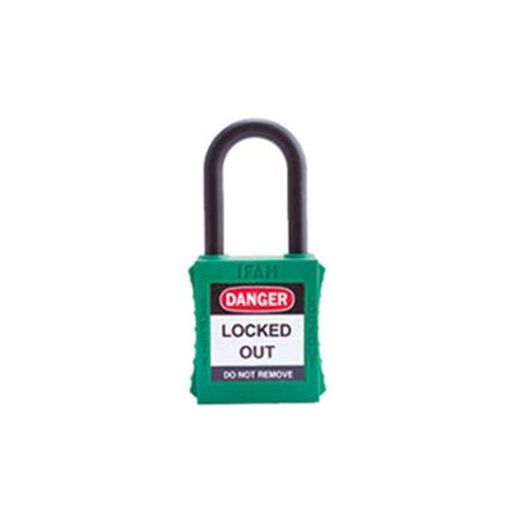 CANDADO ARCO NORMAL ACERO NYLON SF40PN VERDE