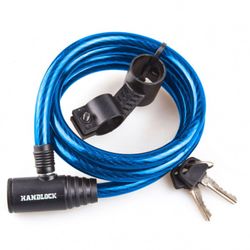 CANDADO BICI ESPIRAL LLAVE 10MMX120CM.