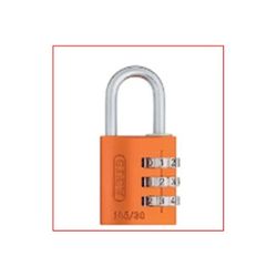 CANDADO COMBINACION ALUM.30 MM.NARANJA