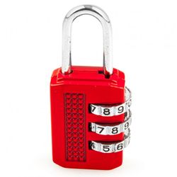 CANDADO COMBIT-HANDLOCK 3 NUM. 25 ROJO