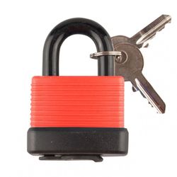 CANDADO HANDLOCK INTEMPERIE 50MM. ROJO
