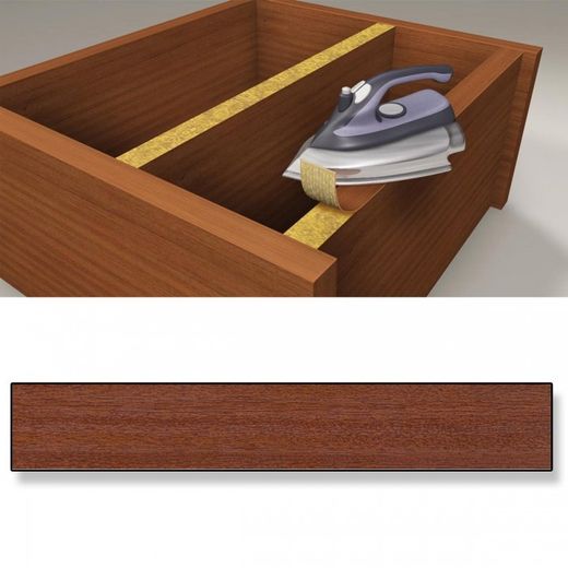 CANTO EMBELLECEDOR PREENCOLADO 22MMX5M MADERA SAPELI