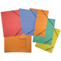 CARPETA CARTON GOMAS Y SOLAPAS A4 COLOR