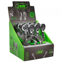 CARRACA DE 72 DIENTES 1/4" 145MM CROMADA