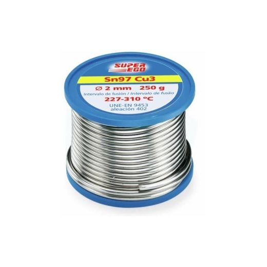 CARRETE ESTAÑO-PLATA 5% 250G (SNAG5)