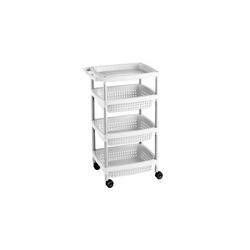 CARRITO VERDULERO 4 BLANCO (36X52X79,5)