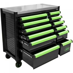 CARRO DE HERRAMIENTAS CON 12 CAJONES VACIO - VERDE