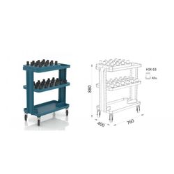 CARRO TALLER 40 PORTA CONOS 134 HSK 63