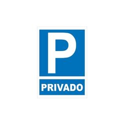 CARTEL ALUMINIO 0,8MM 330X500 PARKING PRIVADO