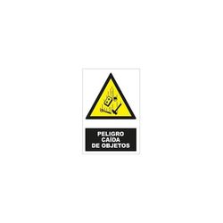 CARTEL GLASSPACK 0,7 330X500 MM PELIGRO CAIDA DE OBJETOS