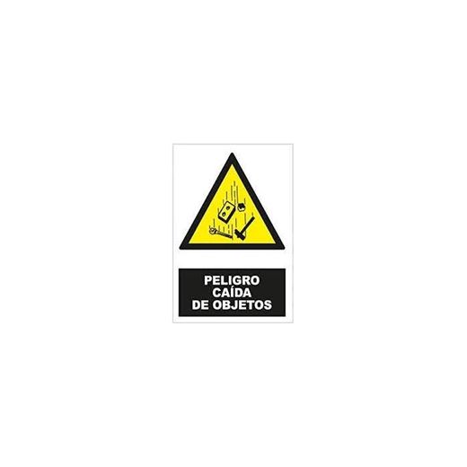 CARTEL GLASSPACK 0,7 330X500 MM PELIGRO CAIDA DE OBJETOS