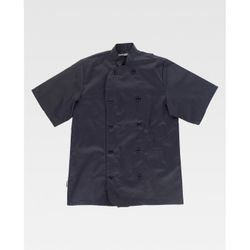 CASACA BASICA UNISEX COCINA REF.B9001 NEGRO T-L