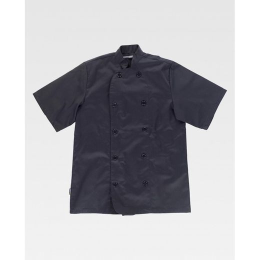 CASACA BASICA UNISEX COCINA REF.B9001 NEGRO T-L