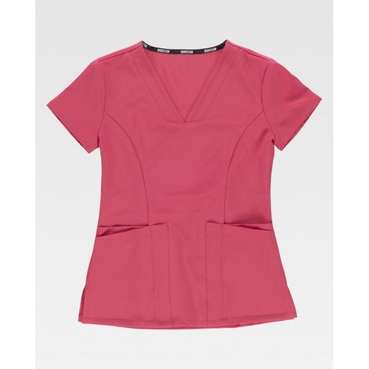 CASACA ENTALLADA MANGA CORTA REF.B6950 ROSA FUCSIA T-S