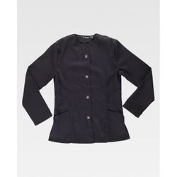 CASACA ENTALLADA SEÑORA MANGA CORTA REF.B9550 NEGRO T-XXL