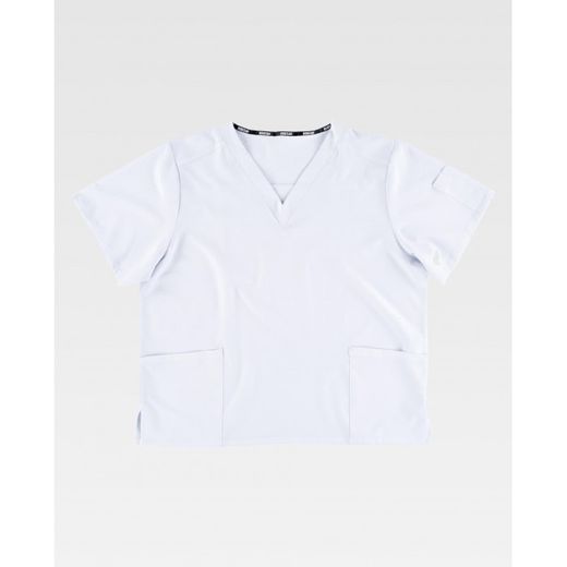 CASACA MANGA CORTA REF.B6850 BLANCO T-3XL