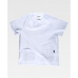CASACA MANGA CORTA REF.B9110 BLANCO T-M