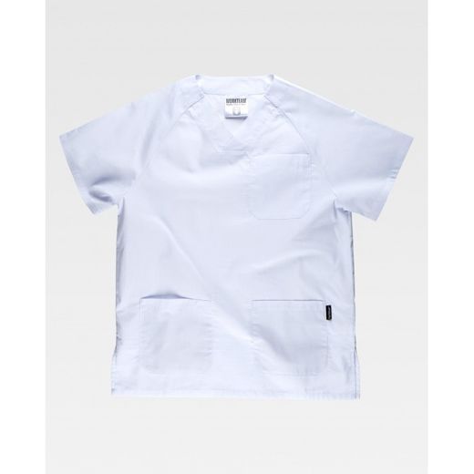 CASACA MANGA CORTA REF.B9110 BLANCO T-XS