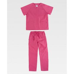 CASACA MANGA CORTA REF.B9110 ROSA FUCSIA T-3XL