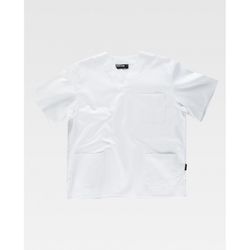 CASACA SANITARIA UNISEX MANGA CORTA REF.B9211 BLANCO T-XXL