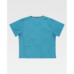 CASACA UNISEX MANGA CORTA REF.B6851 TURQUESA T-3XL