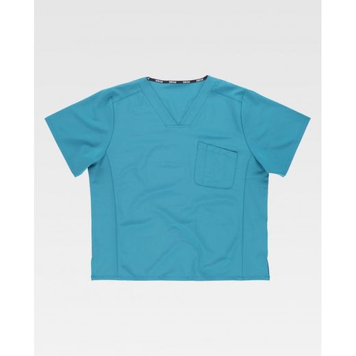 CASACA UNISEX MANGA CORTA REF.B6851 TURQUESA T-S