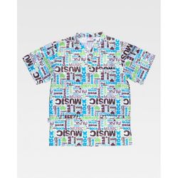 CASACA UNISEX MANGA CORTAREF.B9810 ESTAMPADO T-XL