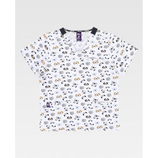 CASACA UNISEX MANGA CORTAREF.B9850 ESTAMPADO T-M