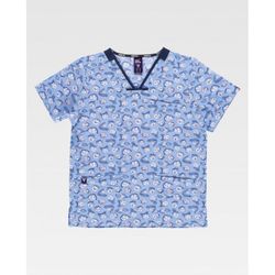 CASACA UNISEX MANGA CORTAREF.B9853 ESTAMPADO T-XS