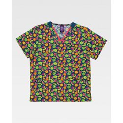 CASACA UNISEX MANGA CORTAREF.B9854 ESTAMPADO T-S