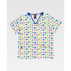 CASACA UNISEX MANGA CORTAREF.B9855 ESTAMPADO T-XL