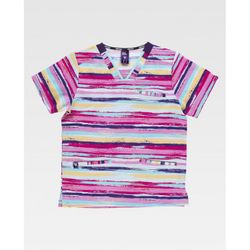 CASACA UNISEX MANGA CORTAREF.B9857 ESTAMPADO T-XL