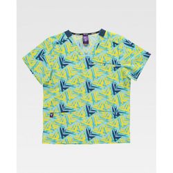 CASACA UNISEX MANGA CORTAREF.B9858 ESTAMPADO T-S