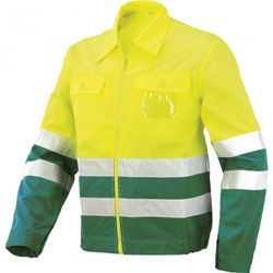 CAZADORA AV BICOLOR COLOR: VERDE-AMARILLO FLUORESCENTE T-M