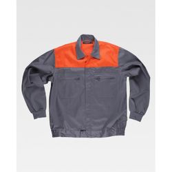 CAZADORA REF.C1101 GRIS+NARANJA T-56