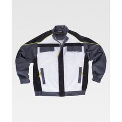 CAZADORA REF.WF5851 BLANCO+NEGRO+GRIS OSCURO T-XXL