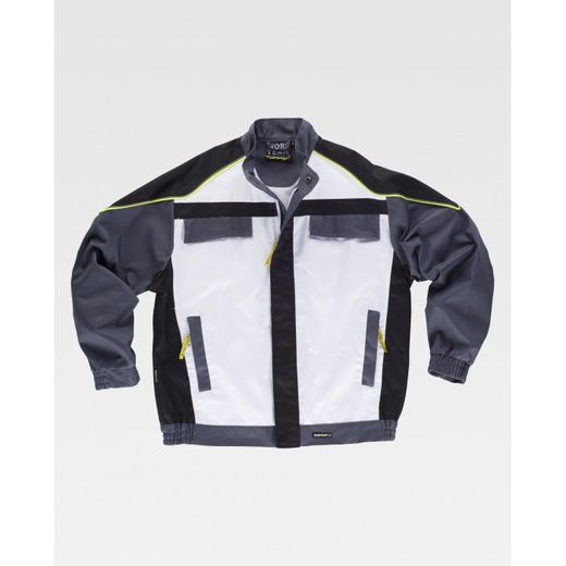 CAZADORA REF.WF5851 BLANCO+NEGRO+GRIS OSCURO T-XXL
