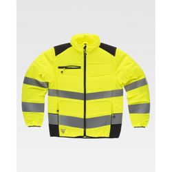 CAZADORA WORKSHELL REF.C2951 AMARILLO A.V.+NEGRO T-S