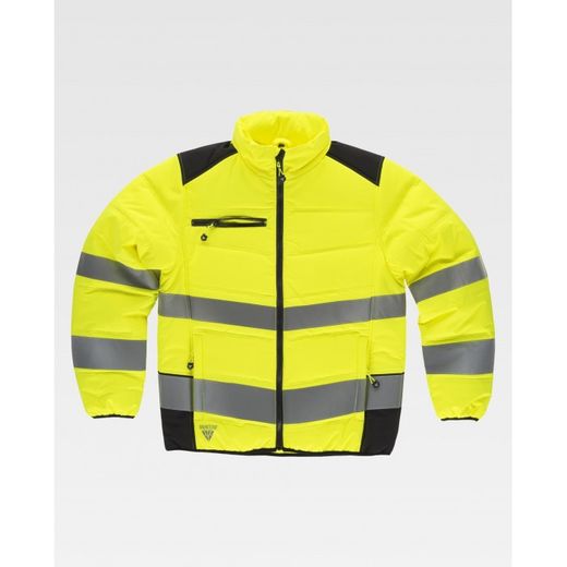 CAZADORA WORKSHELL REF.C2951 AMARILLO A.V.+NEGRO T-S