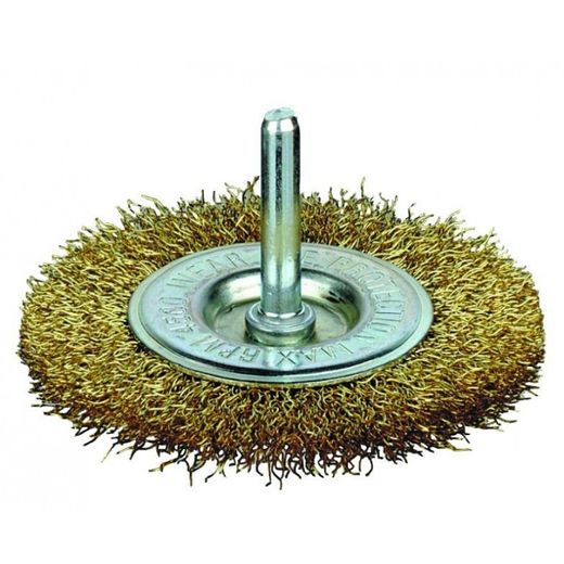 CEPILLOS DE ACERO PARA TALADROS D.100 - VASTAGO 6X25 - D.HILO 0.30 - ESPESOR 9