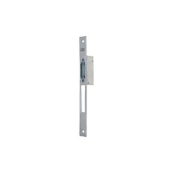 Cerradero eléctrico estrecho. Frente largo para cerradura de palanca basculante. 12vac/dc.