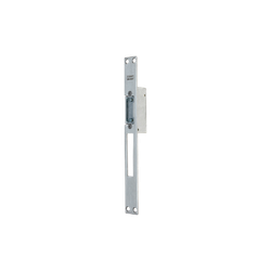 Cerradero eléctrico std. Frente largo para cerradura de palanca basculante inox. 12vac/dc.